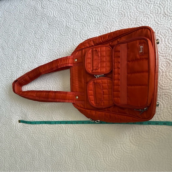 Lug Quilted Orange Backpack - Picture 12 of 15